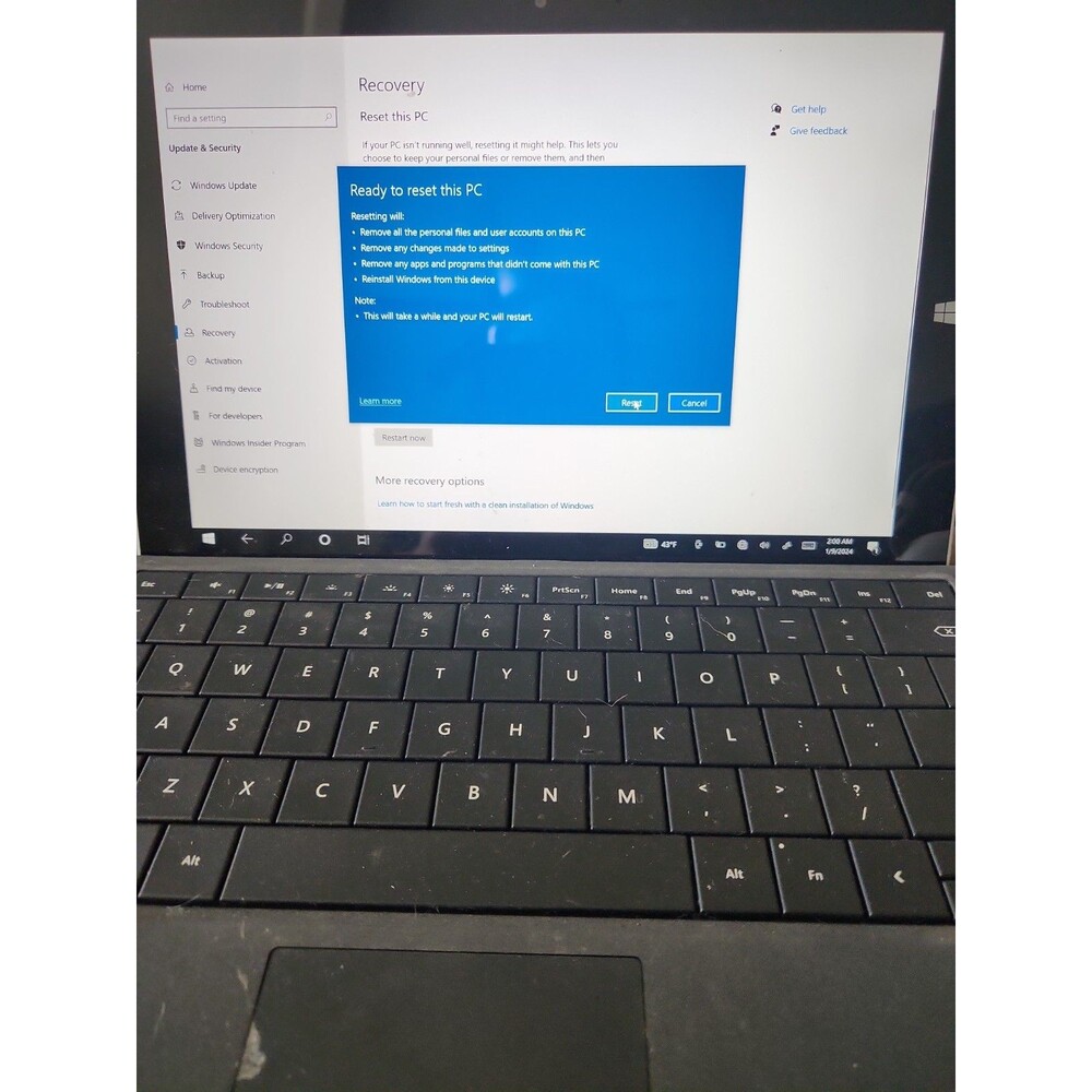 Microsoft Surface 3, Intel Atom x7-Z8700 1.6GHz, 2GB RAM, 64GB SSD, All Keys